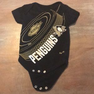 Penguins Reebok onesie 3-6 months